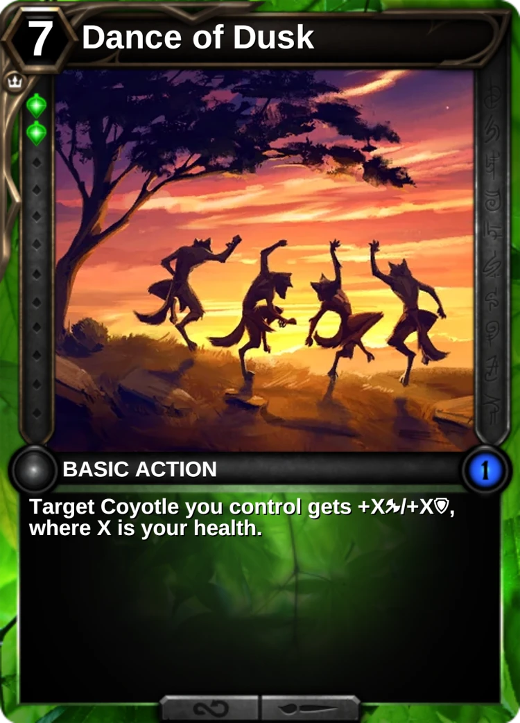 Dance of Dusk: the card