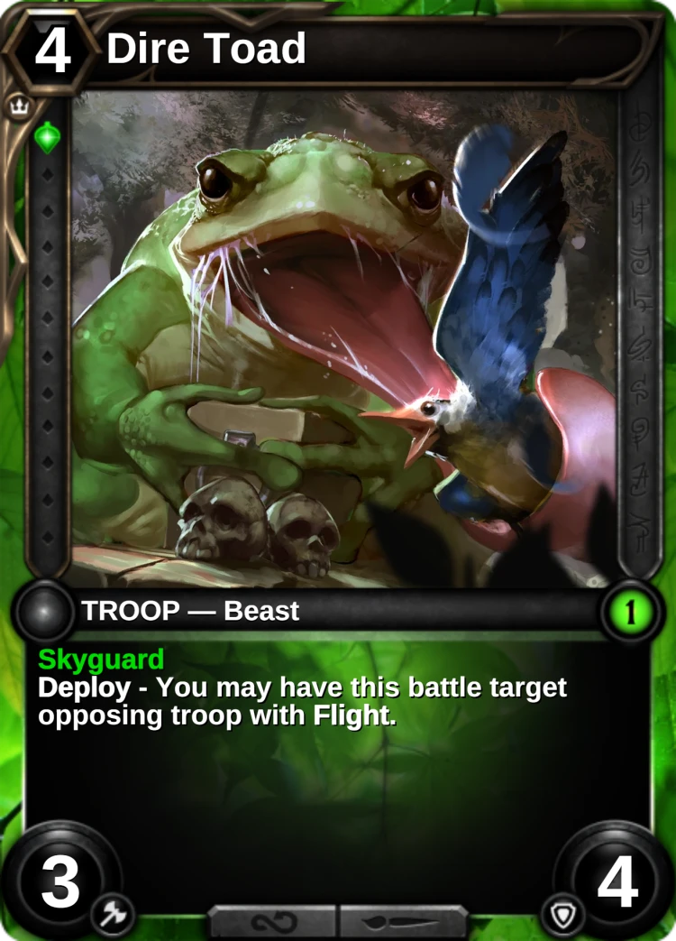 Dire Toad: the card