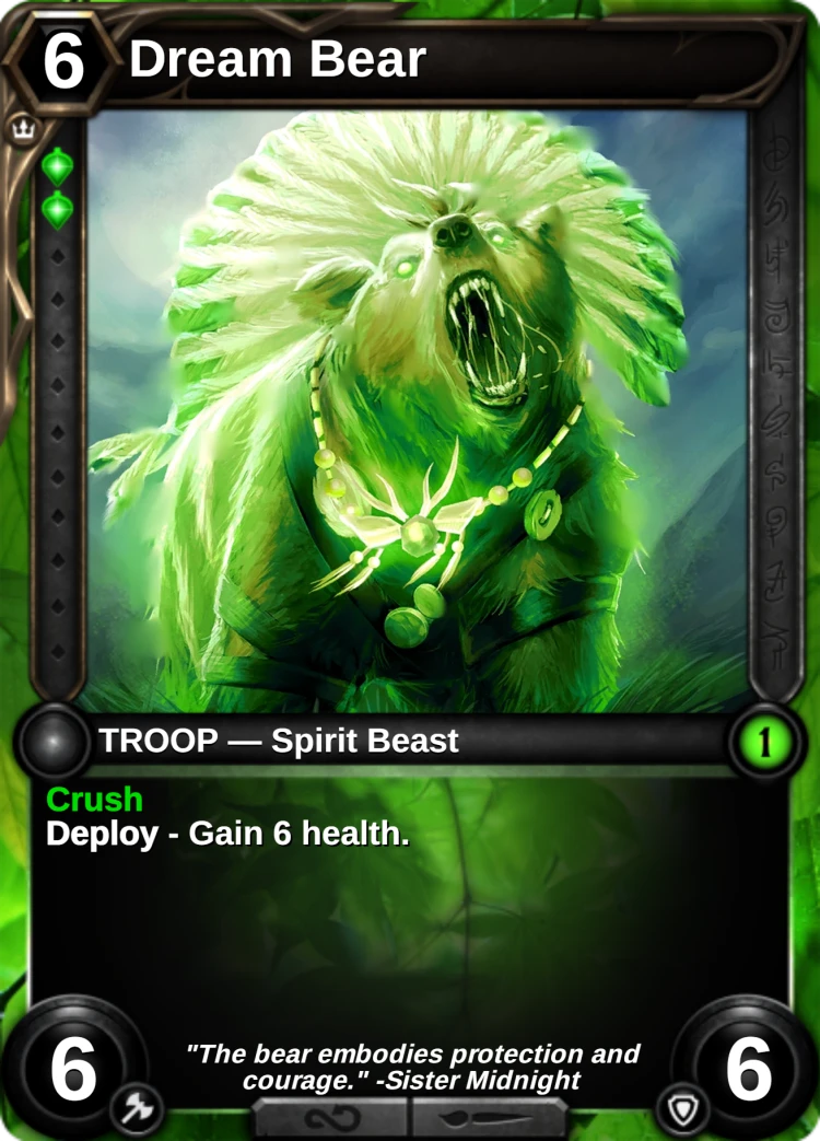 Dream Bear: the card