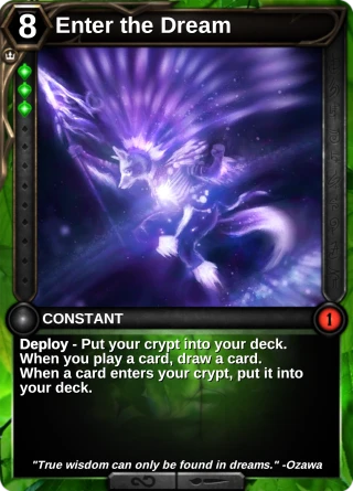 Enter the Dream: the card this item changes