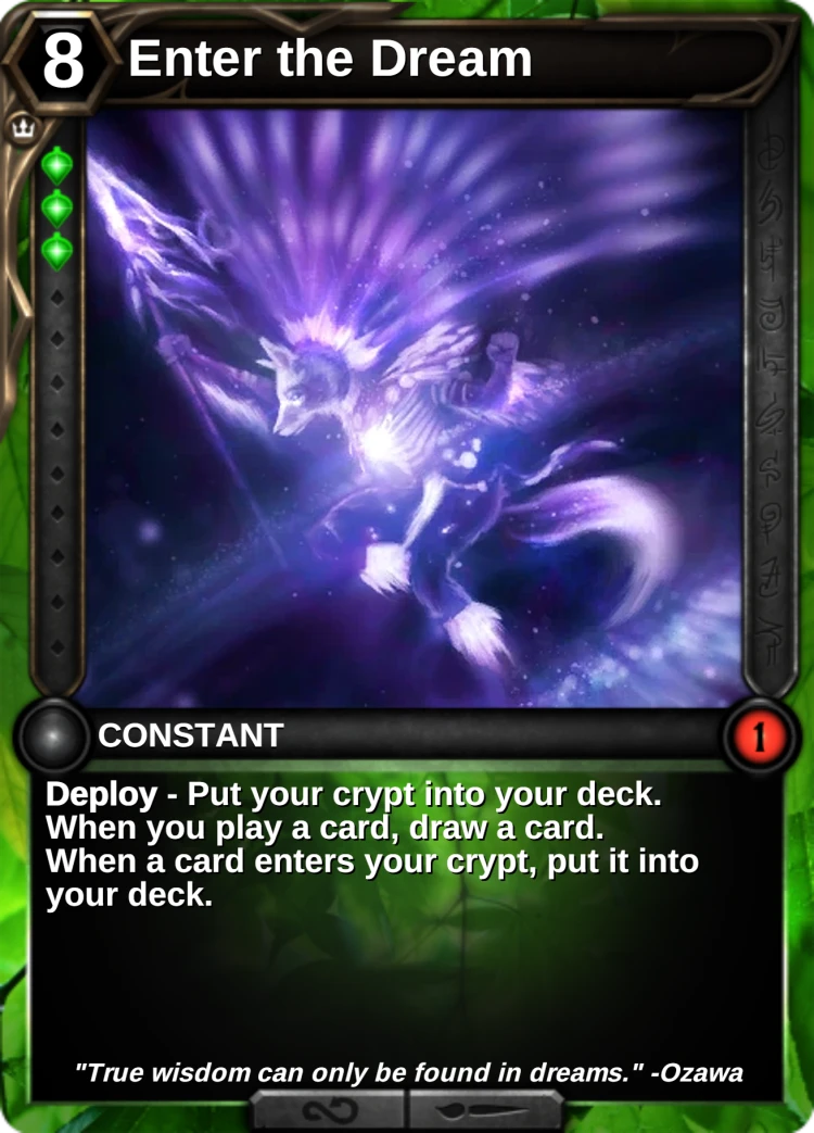 Enter the Dream: the card
