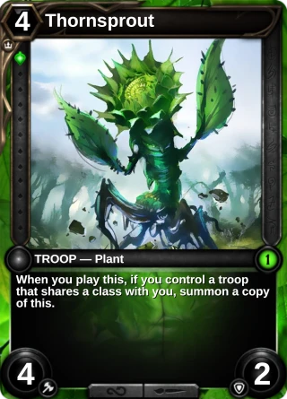Thornsprout: the card this item changes