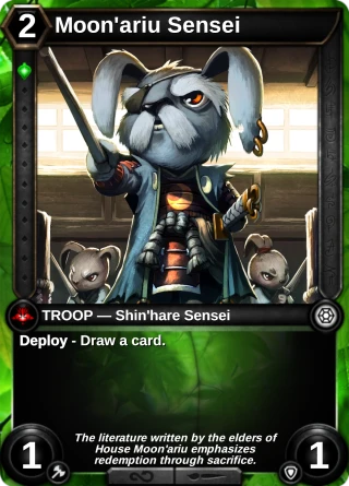 Moon'ariu Sensei: the card this item changes