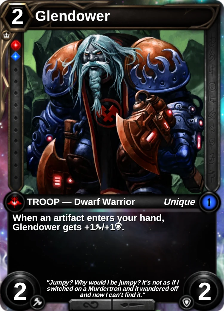 Glendower: the card