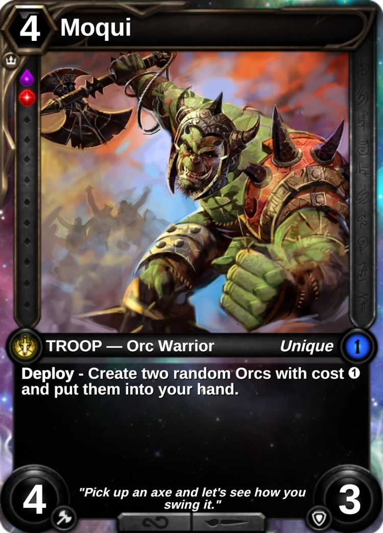 Moqui: the card
