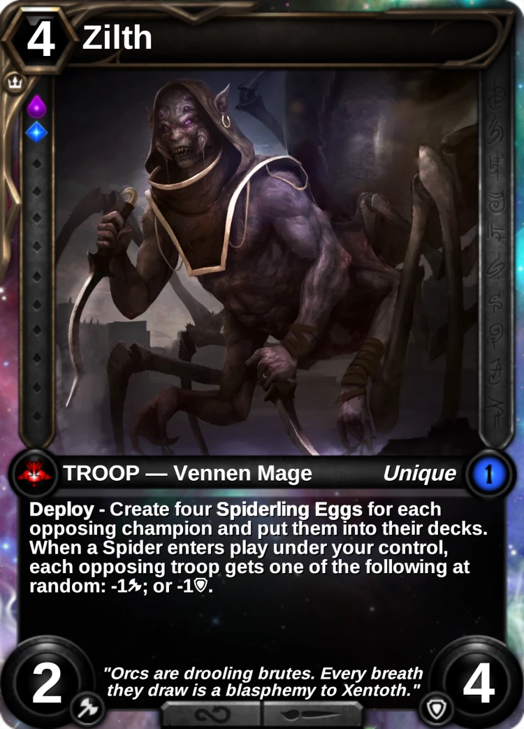 Zilth: the card