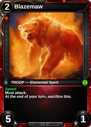 Blazemaw: the card this item changes