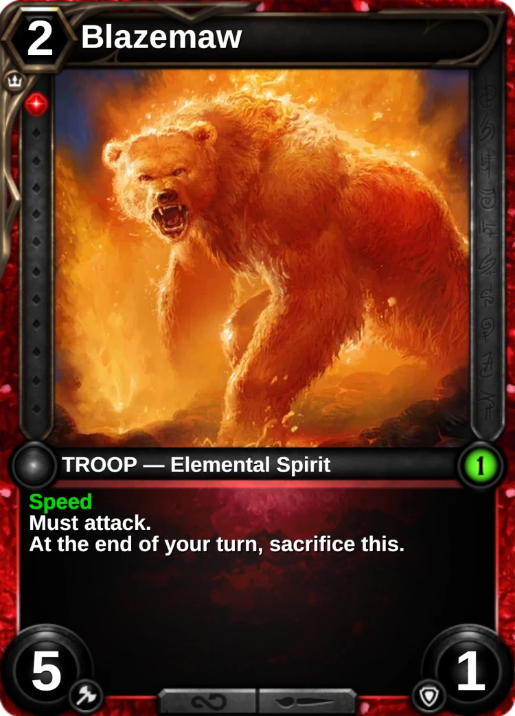 Blazemaw: the card