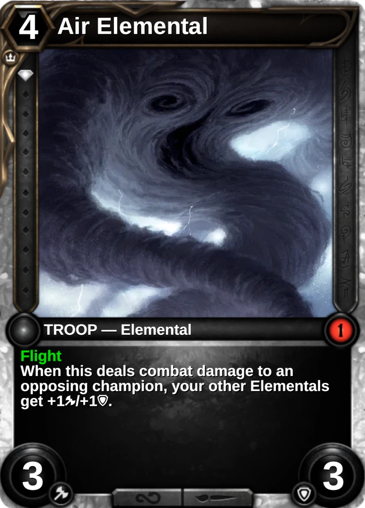 Air Elemental: the card