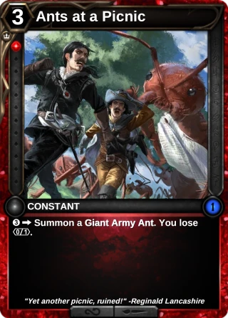Ants at a Picnic: the card this item changes
