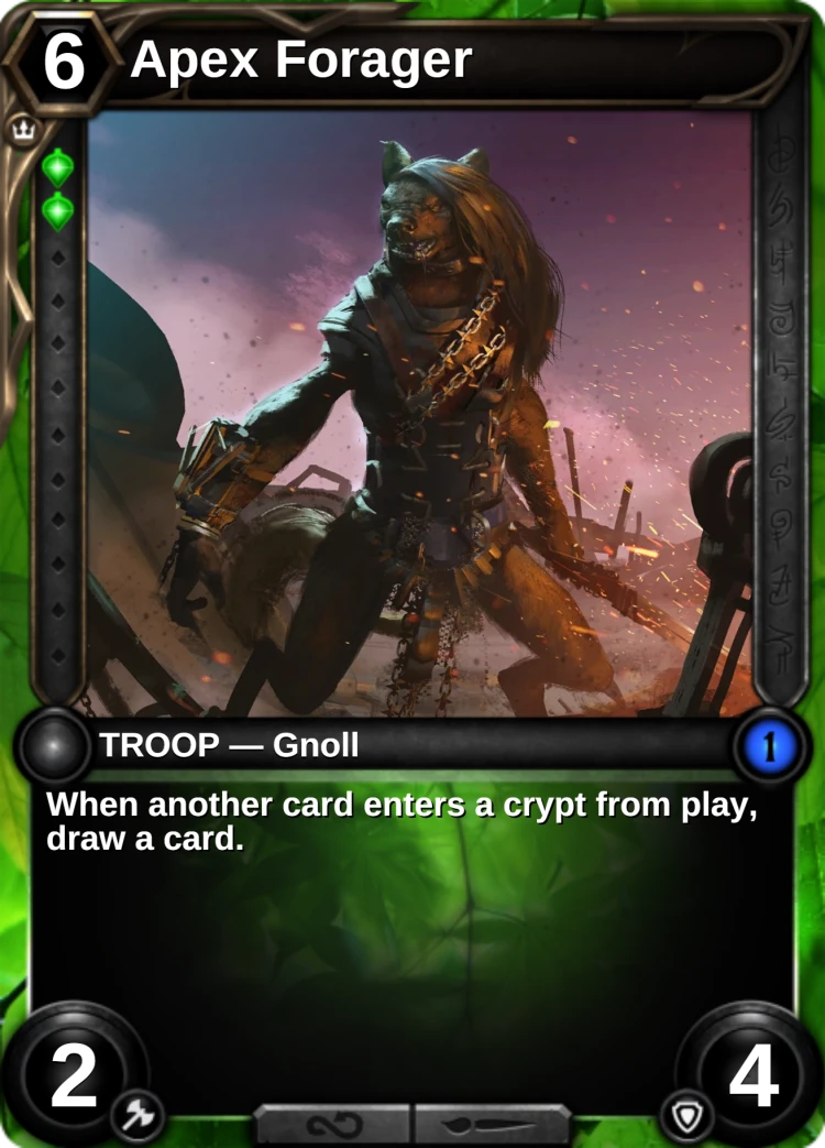 Apex Forager: the card