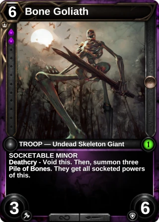 Bone Goliath: the card this item changes