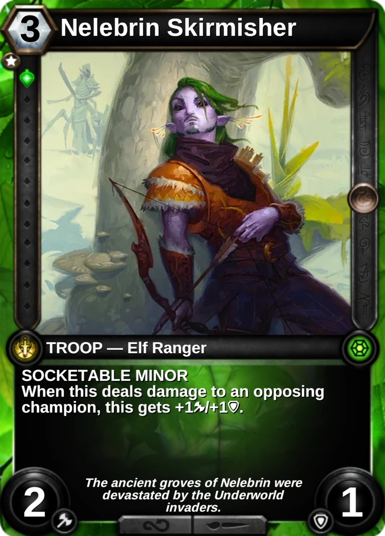 Nelebrin Skirmisher: the card