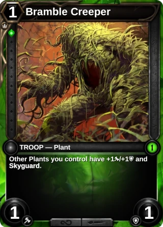 Bramble Creeper: the card this item changes
