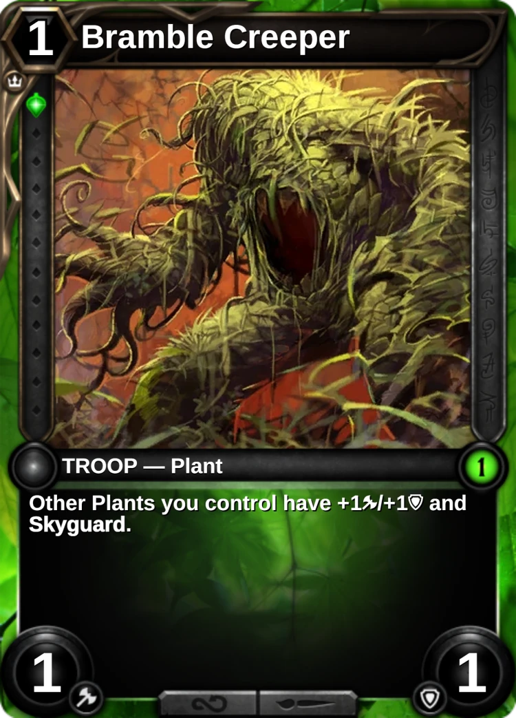Bramble Creeper: the card