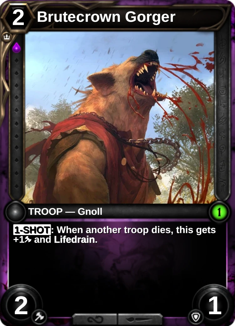 Brutecrown Gorger: the card