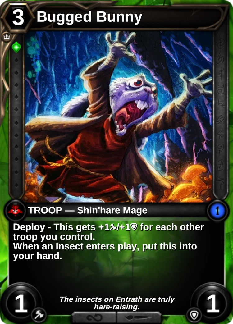 Bugged Bunny: the card