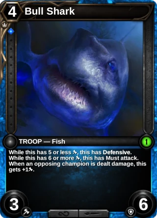Bull Shark: the card this item changes