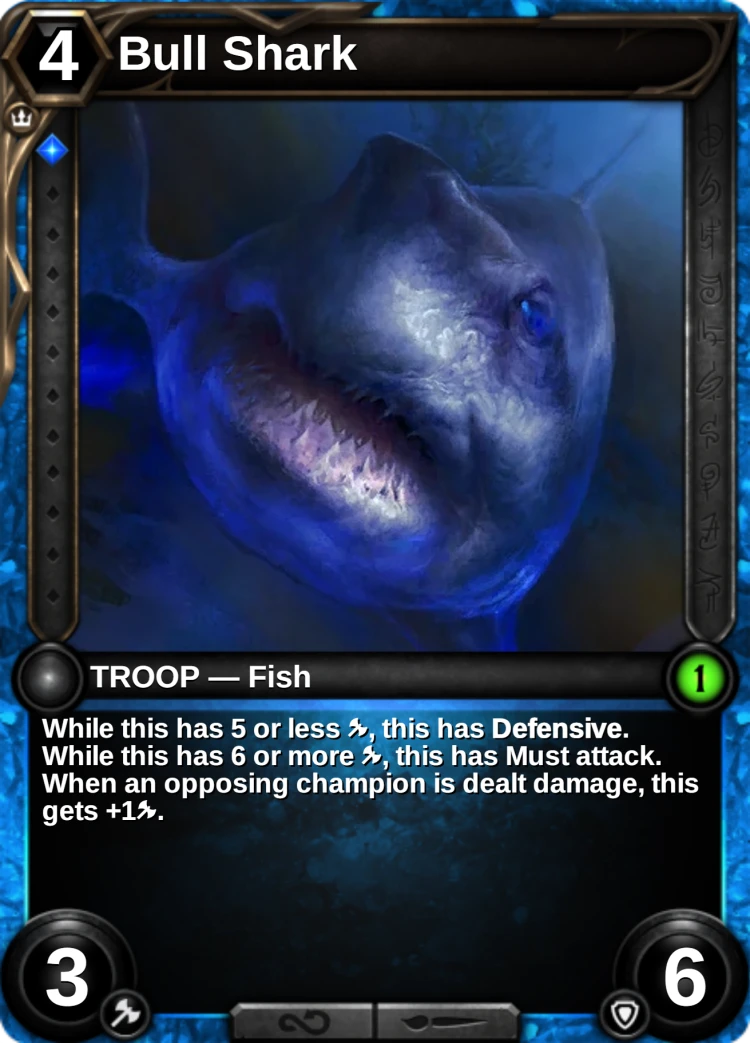 Bull Shark: the card