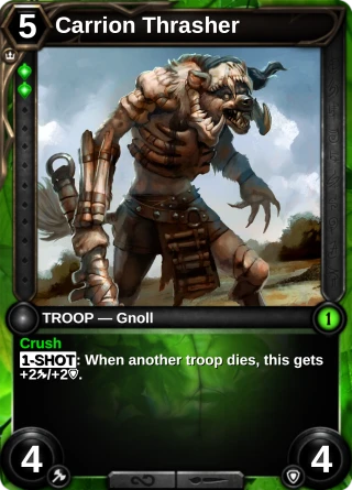 Carrion Thrasher: the card this item changes