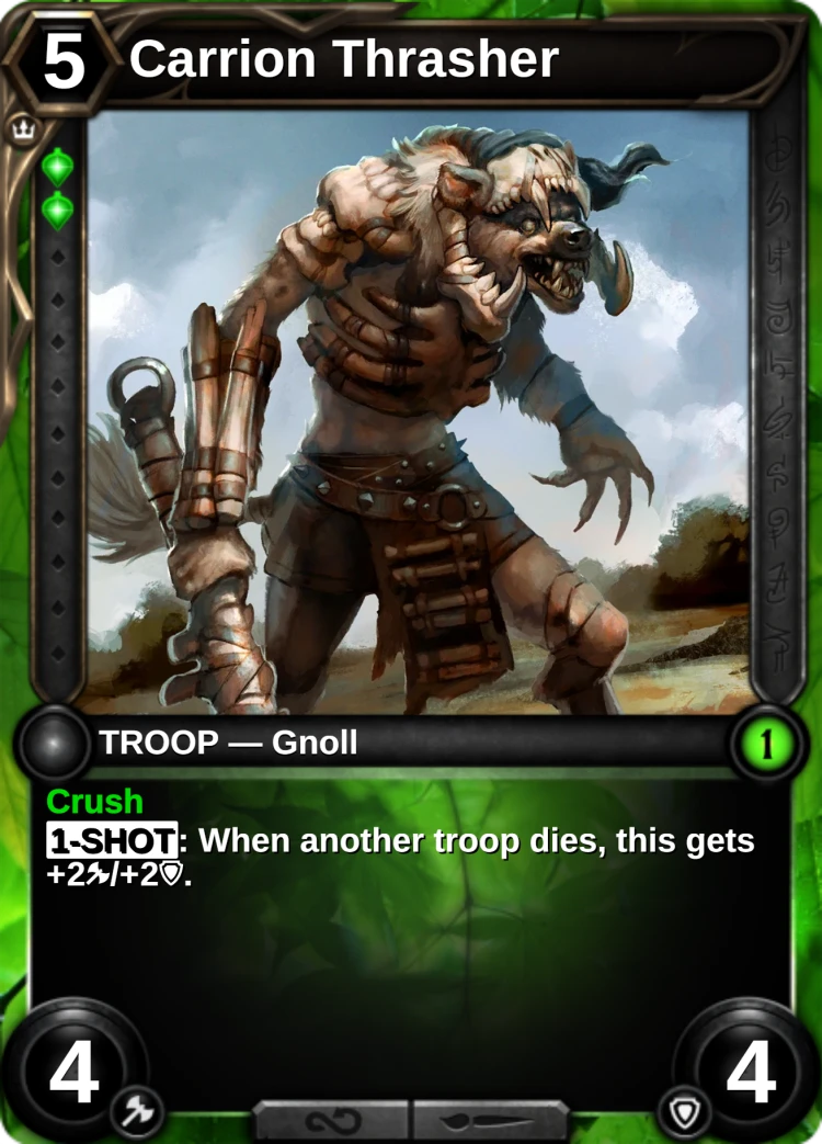 Carrion Thrasher: the card