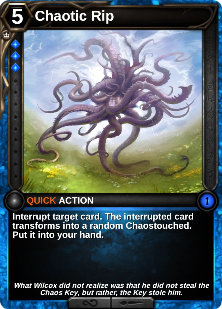 Chaotic Rip: the card