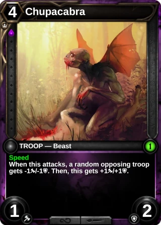 Chupacabra: the card this item changes