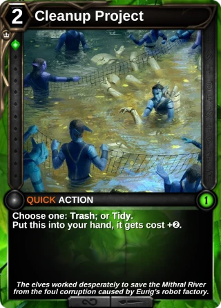 Cleanup Project: the card this item changes