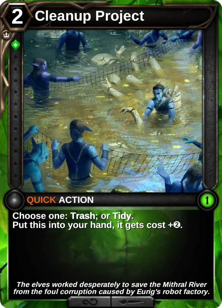Cleanup Project: the card