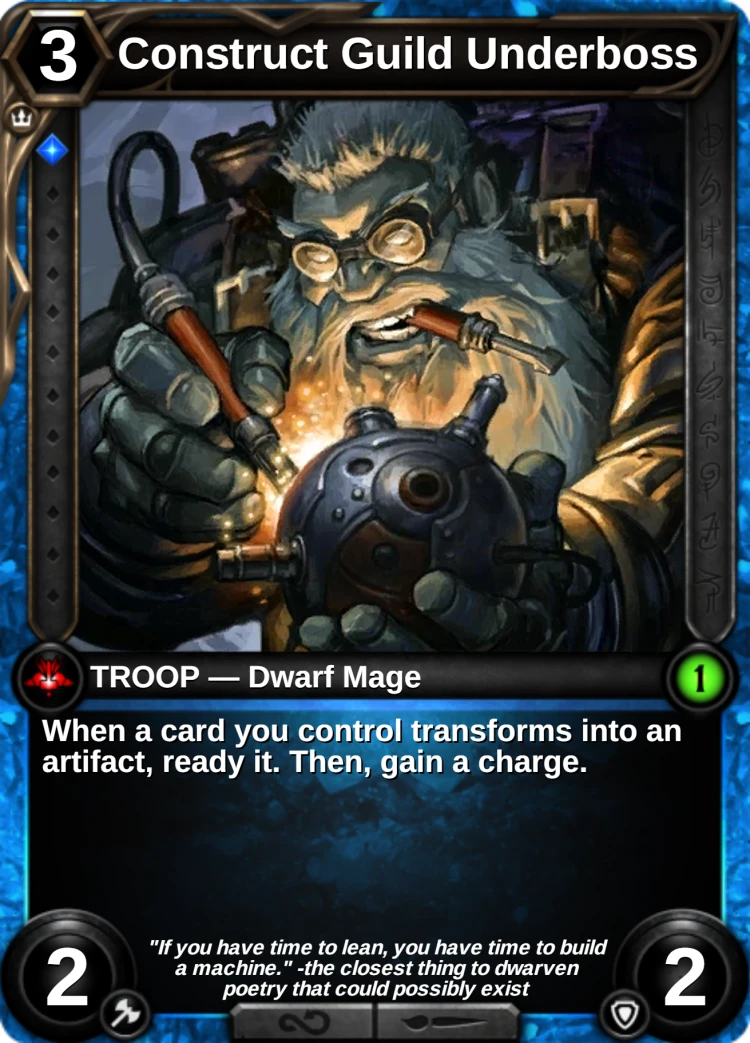 Construct Guild Underboss: the card
