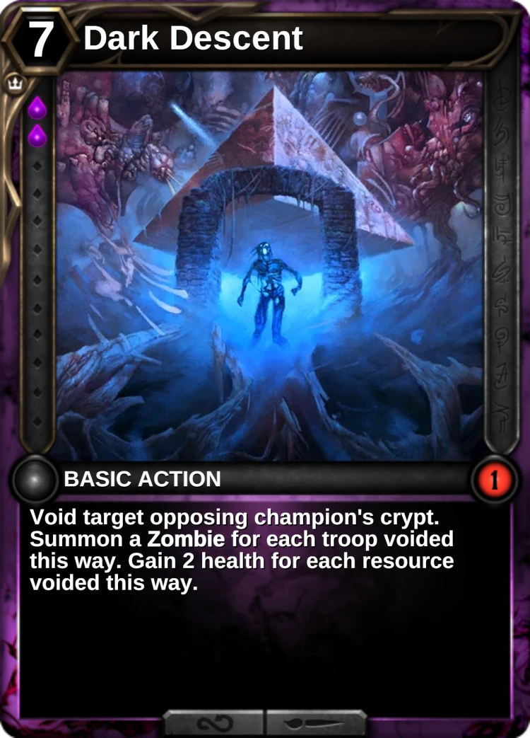 Dark Descent: the card