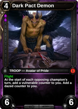 Dark Pact Demon: the card this item changes