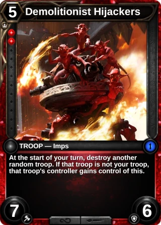 Demolitionist Hijackers: the card this item changes