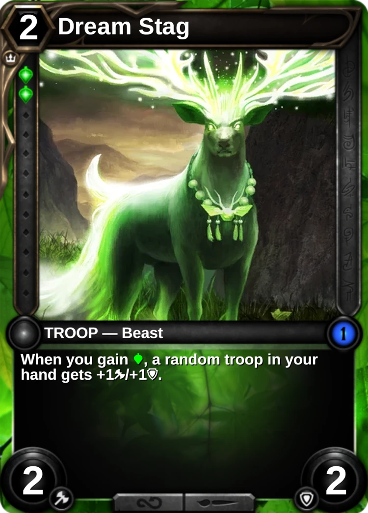 Dream Stag: the card
