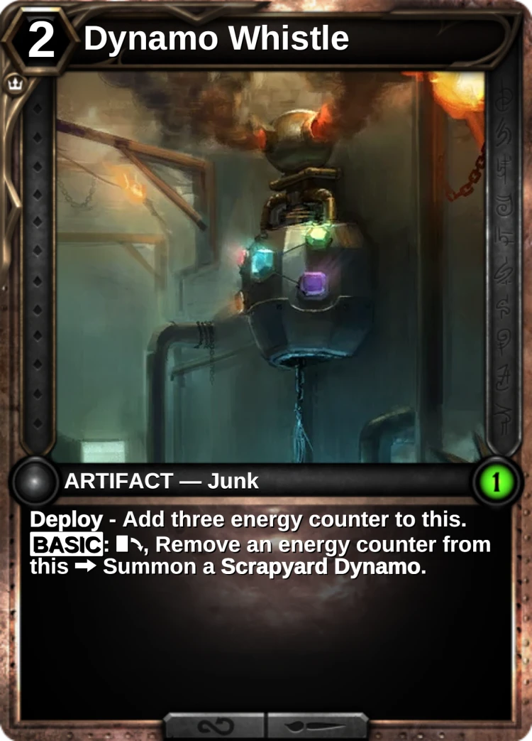 Dynamo Whistle: the card