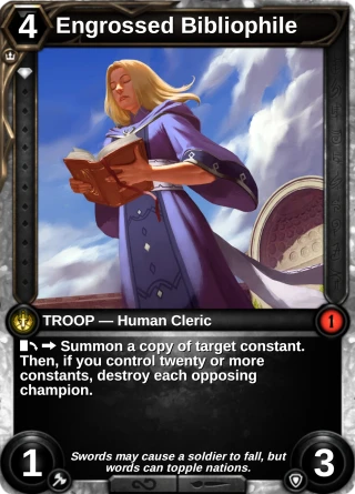Engrossed Bibliophile: the card this item changes