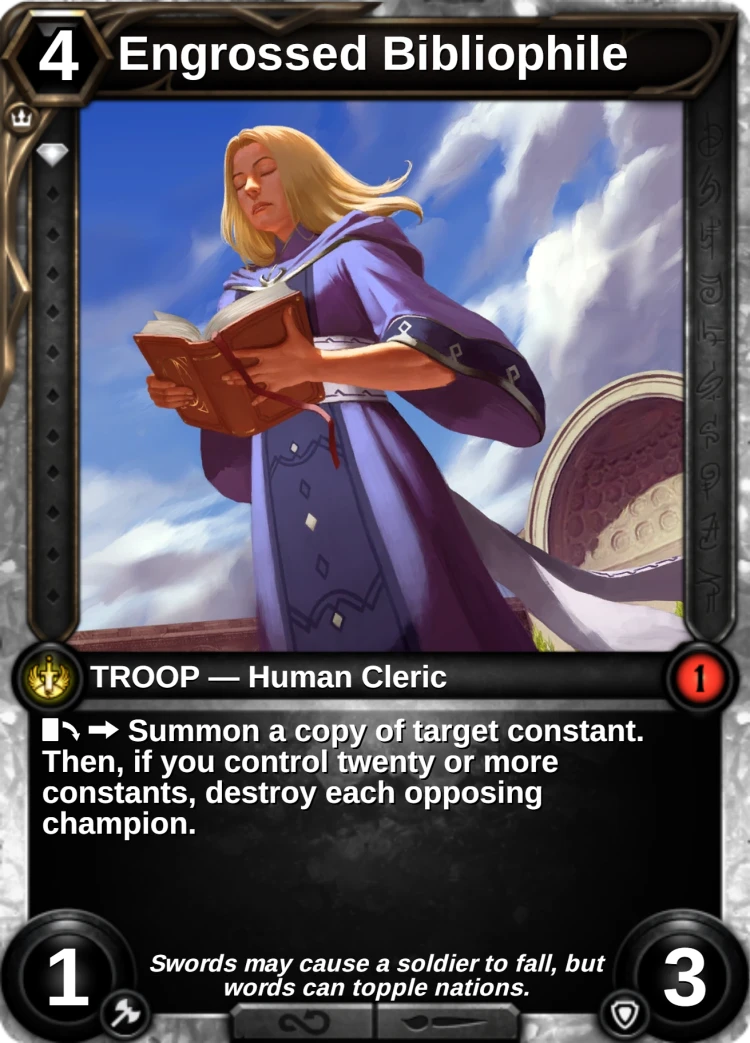 Engrossed Bibliophile: the card