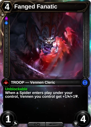 Fanged Fanatic: the card this item changes