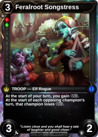 Feralroot Songstress: the card this item changes