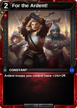 For the Ardent!: the card this item changes