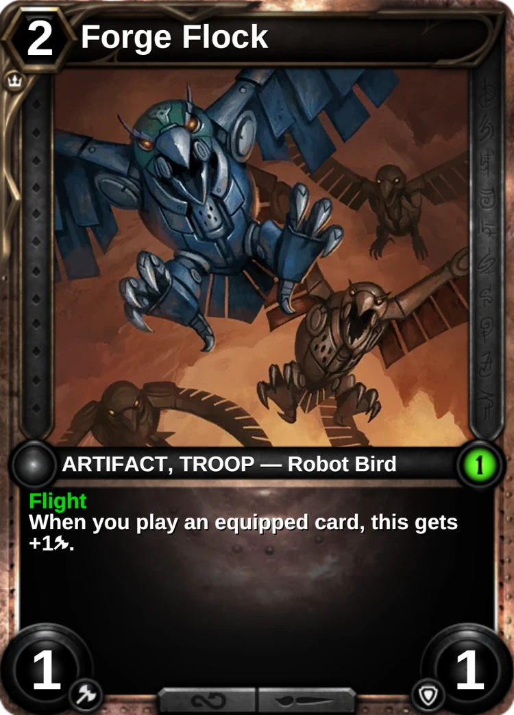 Forge Flock: the card