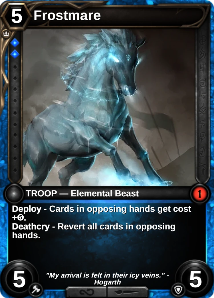 Frostmare: the card