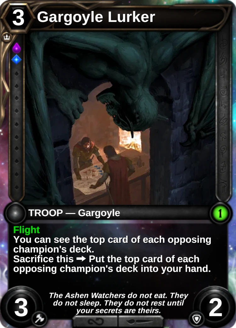 Gargoyle Lurker: the card