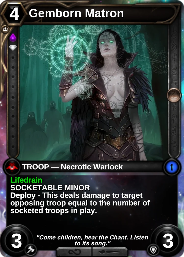 Gemborn Matron: the card