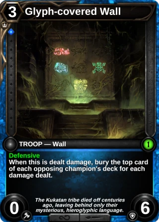Glyph-covered Wall: the card this item changes