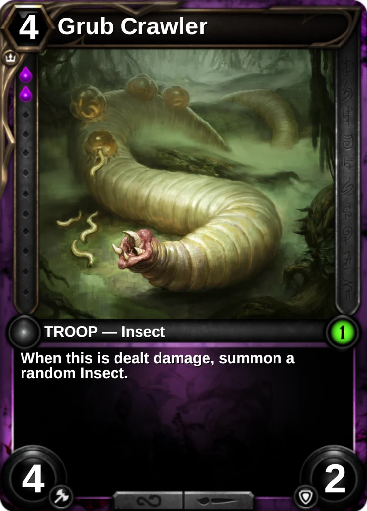 Grub Crawler: the card