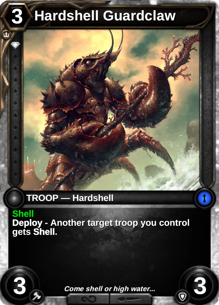 Hardshell Guardclaw: the card