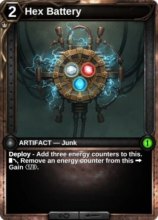 Hex Battery: the card this item changes