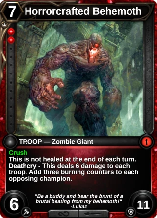 Horrorcrafted Behemoth: the card this item changes