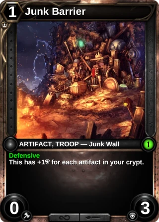 Junk Barrier: the card this item changes